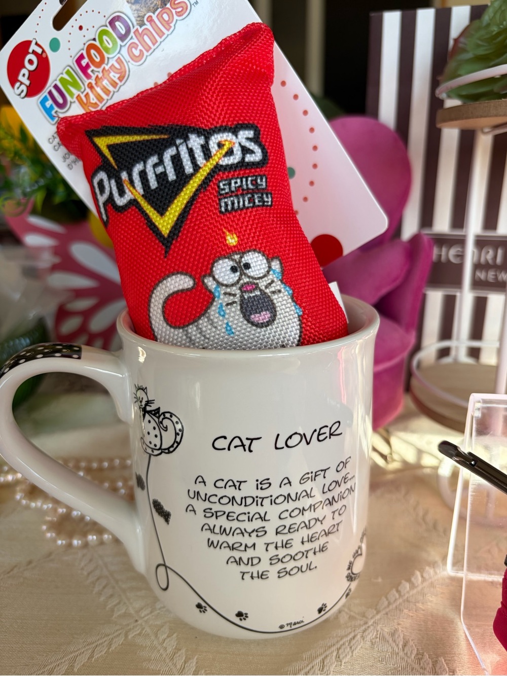Enesco Children of the Inner Light Cat Lover’s Mug / Toy Bundle